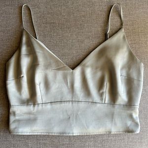 Abercrombie & Fitch Sage Green Crop Top